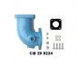 BARCM-20-9234 Lower Exhaust Elbow for swivel exhaust, fits Chrysler B/B Engines from 1959 to 1988