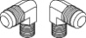 1-HF5529    ELBOW 3/8T X 1/4P MALE (3)