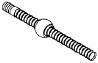 1-SA36316P    THRDED SPLASHWELL TUBE W/BALL 