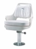 144-WD015710    PILOT CHAIR SLIDE 15IN PED WHT