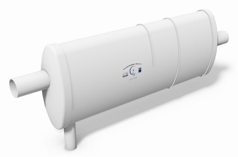 Centek 104H400 ComboSep Horizontal Muffler Water Separator, inlet 4